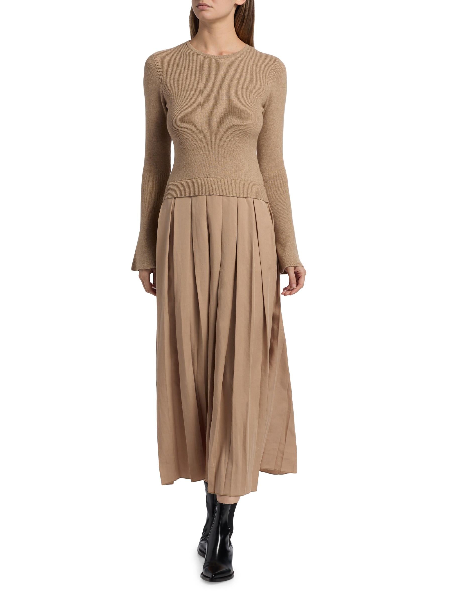 DH New York Meryl Pleated Maxi Dress