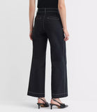 LOFT Palmer Wide Leg Pants in Pique