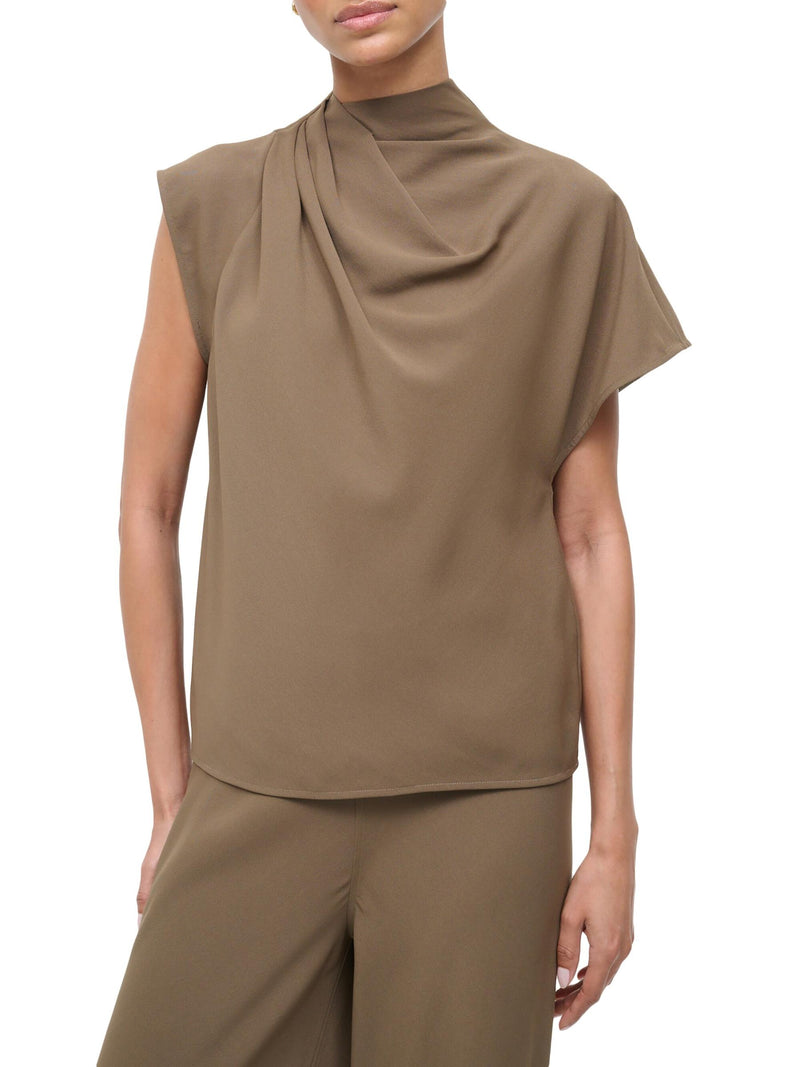 STAUD Davina Draped Top