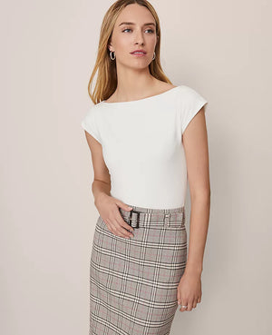Ann Taylor Sleeveless Boatneck Top
