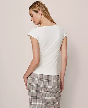 Ann Taylor Sleeveless Boatneck Top