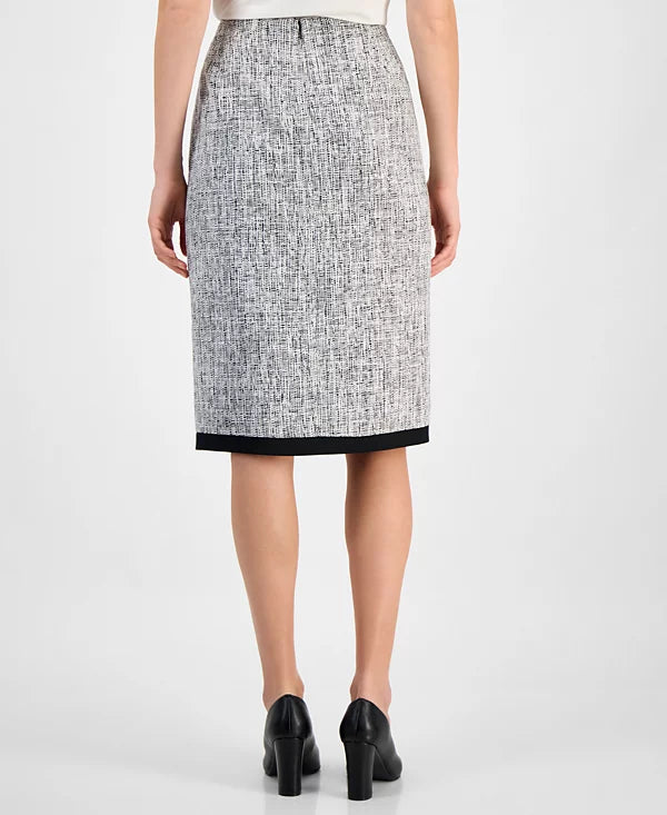 Kasper Women's Tweed Split-Seam Skirt, Regular & Petite
