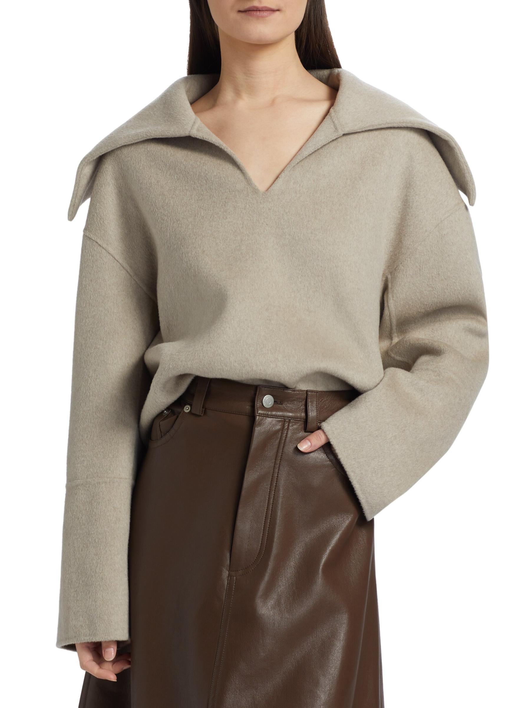 Nanushka Maxe Wool Knit Jacket