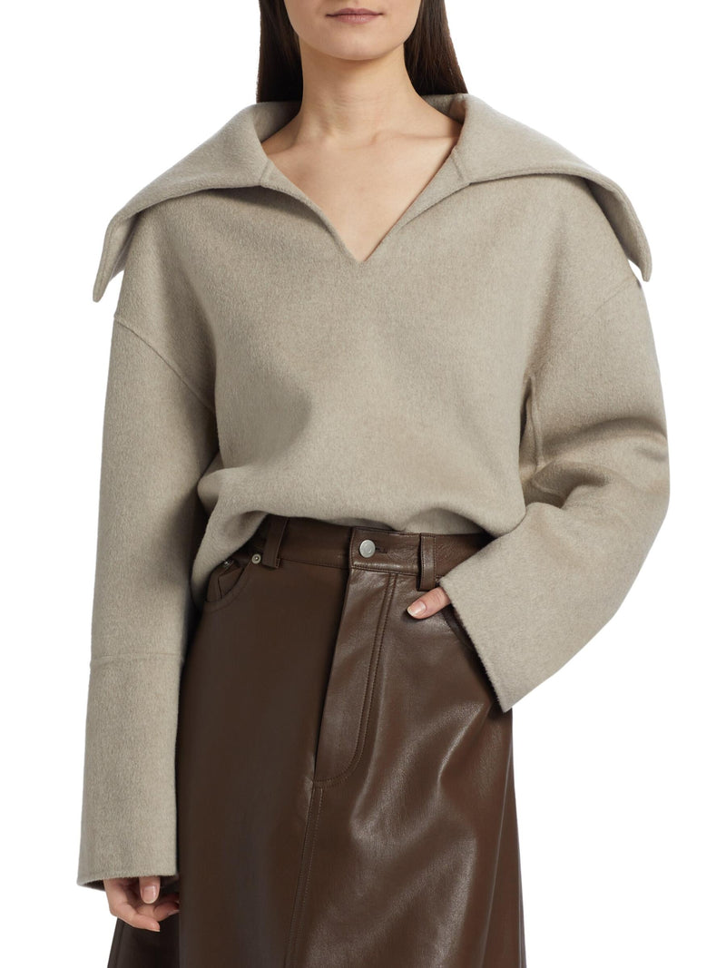 Nanushka Maxe Wool Knit Jacket