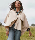 LOFT Twill Trench Cape