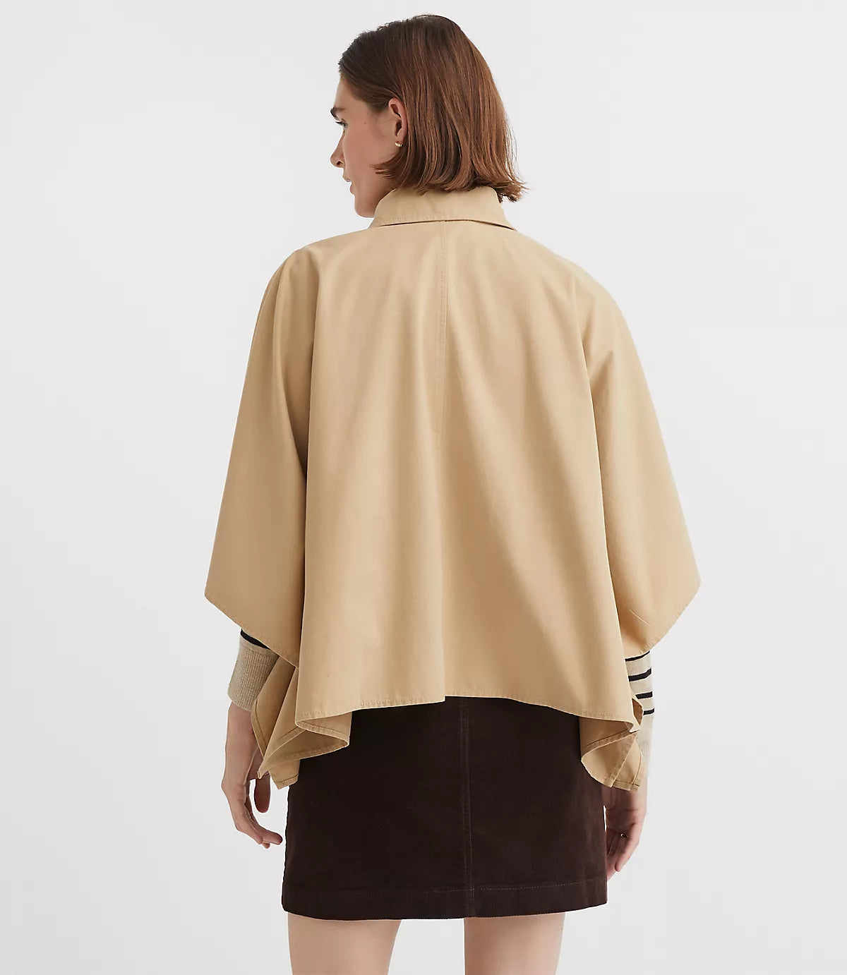 LOFT Twill Trench Cape