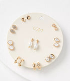 LOFT Mother Of Pearl Stud Earring Set