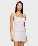 Alex & Sophia Juniors' Faux Pearl Mesh Bodycon Dress