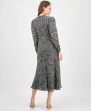 BOSS Orange Women's Printed High-Low Midi Dress