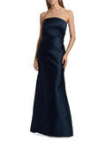 THEIA Harlow Jacquard Strapless Gown