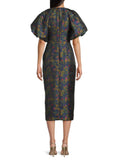 Kay Unger Jolie Pleated Tea-Length Dress