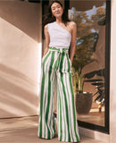 Ann Taylor The Tie Waist Wide-Leg Pant in Linen