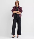LOFT Palmer Wide Leg Pants in Pique