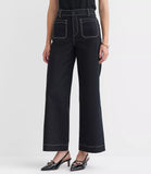 LOFT Palmer Wide Leg Pants in Pique