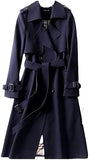 Loose Fitting Women's Trench Coat Mid Length