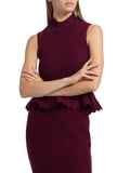 AKNVAS Naja Cotton Knit Peplum Top