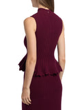 AKNVAS Naja Cotton Knit Peplum Top