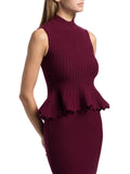 AKNVAS Naja Cotton Knit Peplum Top