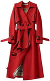 Loose Fitting Women's Trench Coat Mid Length