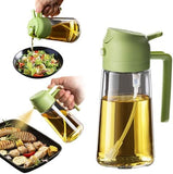 TrendPlain 2 in 1 Glass Oil Sprayer and Dispenser 470ml