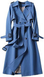Loose Fitting Women's Trench Coat Mid Length