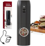 CIRCLE JOY Electric Rechargeable Salt and Pepper Grinder Set