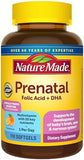 Nature Made Prenatal with Folic Acid + DHA 110 Softgels (110 Day Supply)