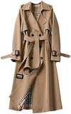 Loose Fitting Women's Trench Coat Mid Length