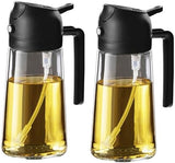 TrendPlain 2 in 1 Glass Oil Sprayer and Dispenser 470ml