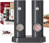 CIRCLE JOY Electric Rechargeable Salt and Pepper Grinder Set