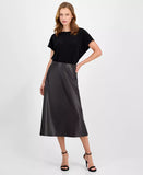 Anne Klein Women's Flared Pull-On Midi Skirt