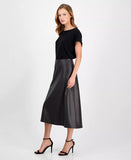 Anne Klein Women's Flared Pull-On Midi Skirt