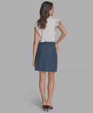BCBG Women's Cotton Tweed Mini Pencil Skirt