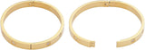 Stainless Steel Hinged Bangle Bracelet 18cm