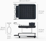 Joseph Joseph Steel Expandable Dish Drainer Rack With Removable Cutlery Holder