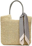 Rejolly Large Straw Woven Tote Bag for Women Beach Summer Vacation Boho Rattan Handbags