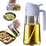 TrendPlain 2 in 1 Glass Oil Sprayer and Dispenser 470ml