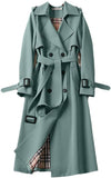 Loose Fitting Women's Trench Coat Mid Length