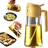 TrendPlain 2 in 1 Glass Oil Sprayer and Dispenser 470ml