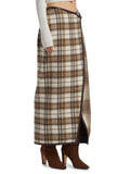 Toccin Casey Plaid Wrap Skirt