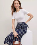 Ann Taylor Petite Weekend Collection Petaled Sarong Skirt