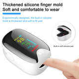 Finger Pulse Oximeter for Home Use, Blood Oxygen Saturation Monitor, Portable Fingertip Blood Oxygen Saturation Monitor, Large OLED Display, Support SpO2, Pulse And Bar Chart Clear View Results, requires 2 AAA batteries (not included)