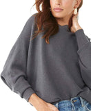 FULIER Womens Boat Neck Batwing Sleeves Dolman Knitted Sweater