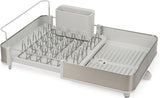 Joseph Joseph Steel Expandable Dish Drainer Rack With Removable Cutlery Holder