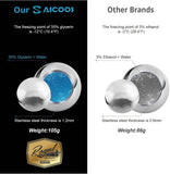 SAICOOS Reusable ice Cubes, Whisky Stone, Stainless Steel Cubes for Wine