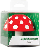 Mushroom Foldable Silicone Kitchen Funnel with Wide Mouth for Jars