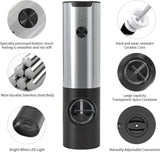 CIRCLE JOY Electric Rechargeable Salt and Pepper Grinder Set