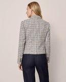 Ann Taylor The One Button Fitted Blazer in Tweed