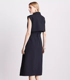 LOFT Versa Crepe Drape Trench Vest