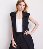 LOFT Versa Crepe Drape Trench Vest